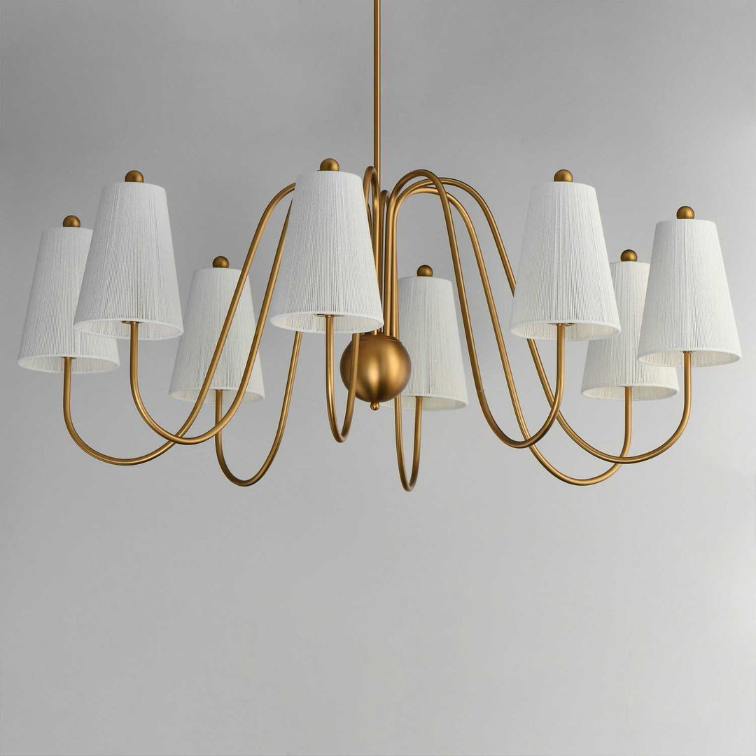 Maxim - 12868NAB - Eight Light Chandelier - Valette - Natural Aged Brass
