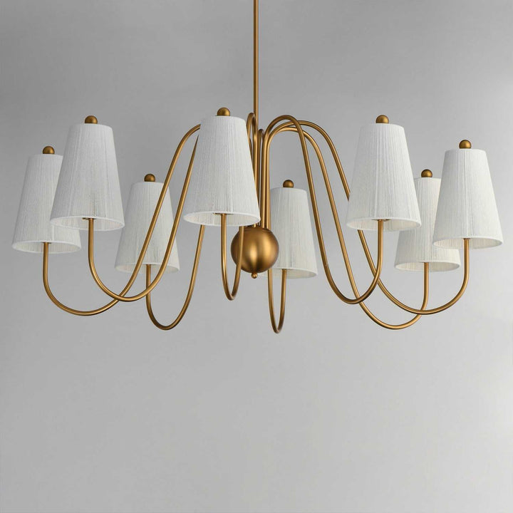 Maxim - 12868NAB - Eight Light Chandelier - Valette - Natural Aged Brass
