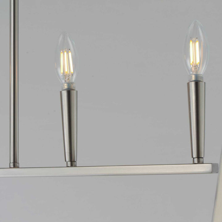 Maxim - 10427SN - Six Light Linear Pendant - Arden - Satin Nickel