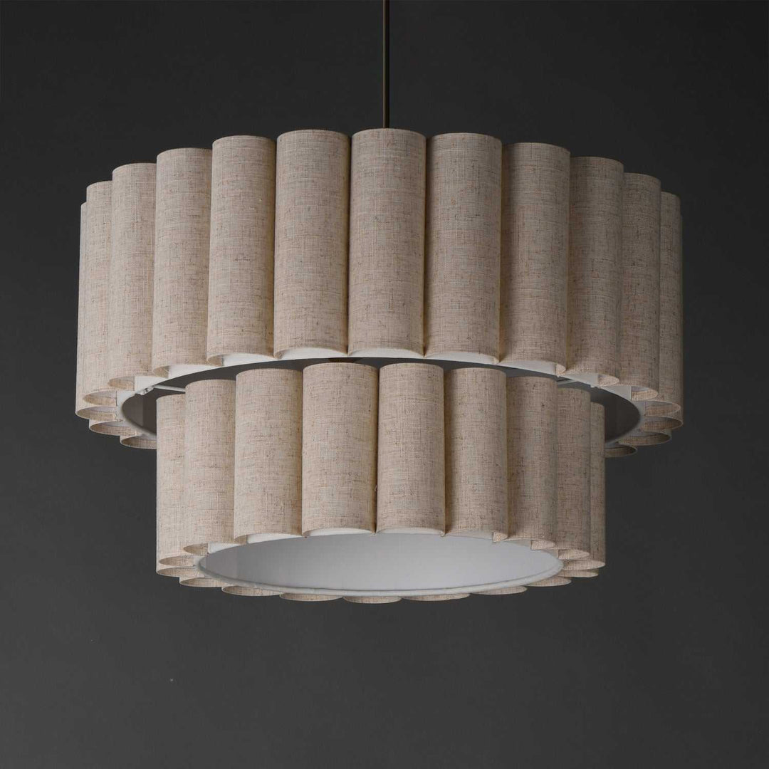 Maxim - 12844OFNAB - Four Light Pendant - Penelope - Natural Aged Brass