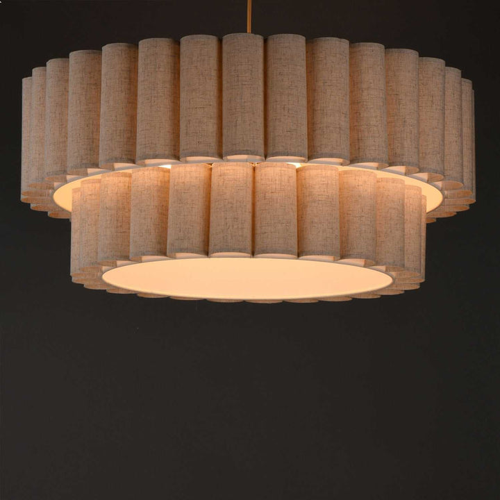Maxim - 12846OFNAB - Five Light Pendant - Penelope - Natural Aged Brass