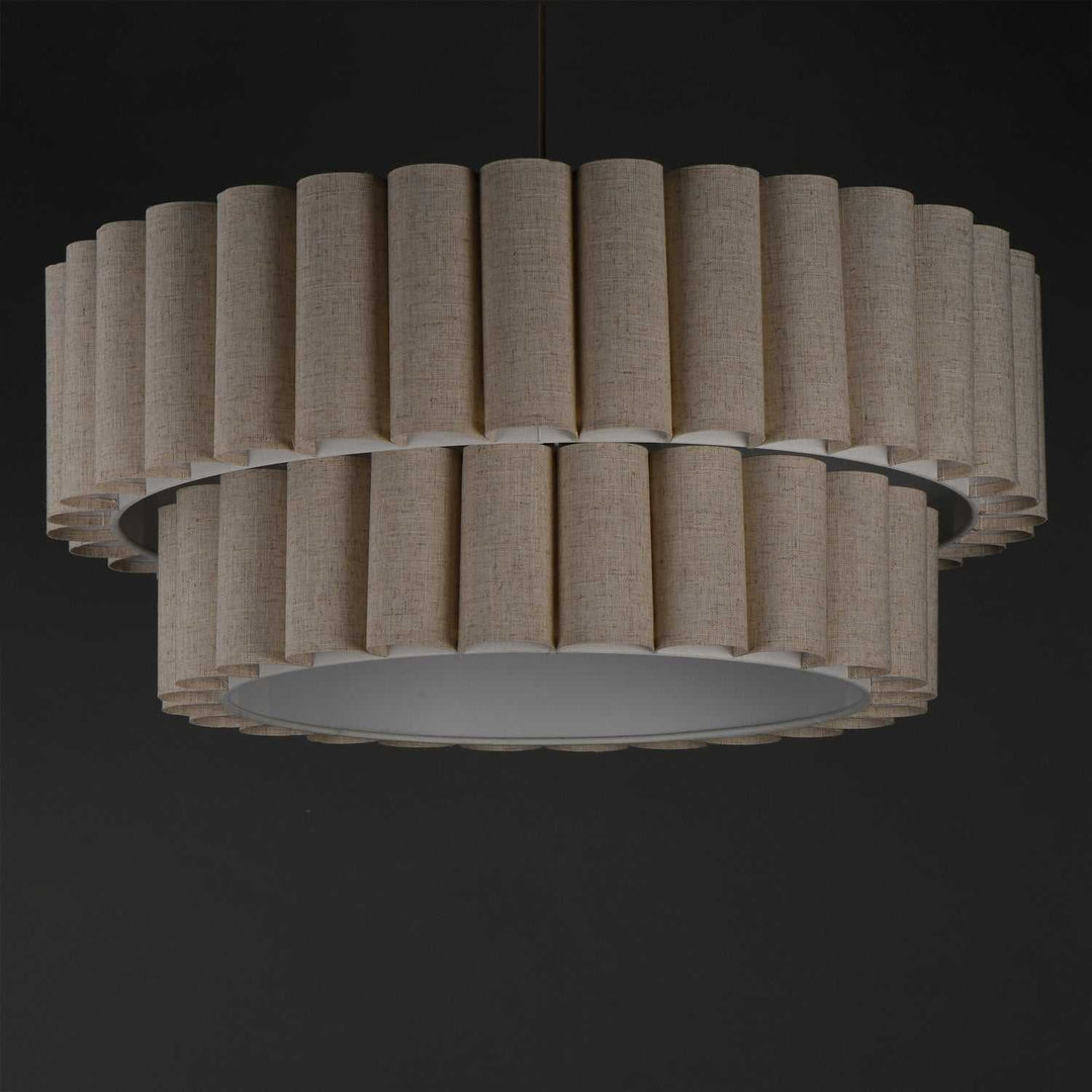 Maxim - 12846OFNAB - Five Light Pendant - Penelope - Natural Aged Brass