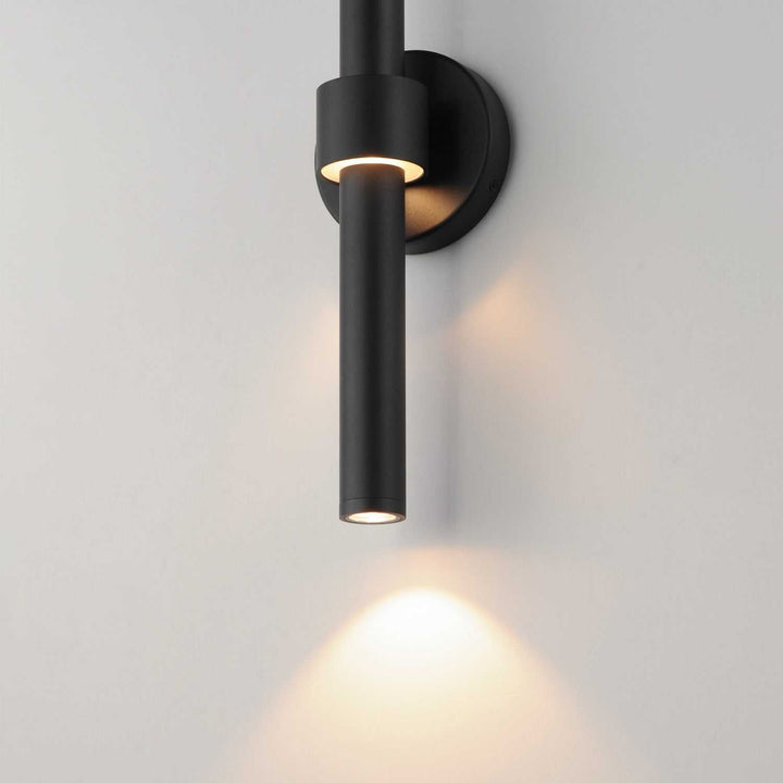 Reveal Outdoor LED Wall Sconce in Black ET2
