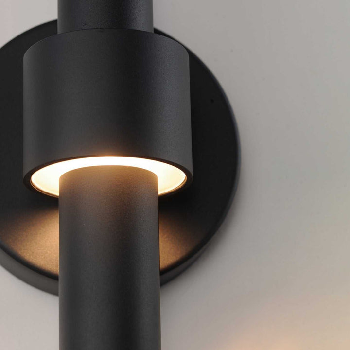 Reveal Outdoor LED Wall Sconce in Black ET2