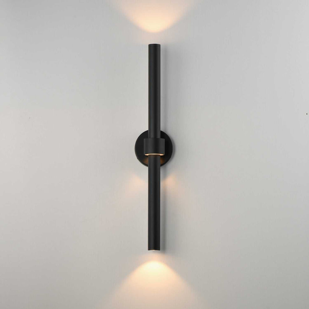 Reveal Outdoor LED Wall Sconce in Black ET2