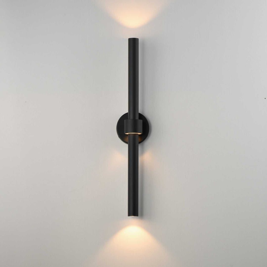 Reveal Outdoor LED Wall Sconce in Black ET2