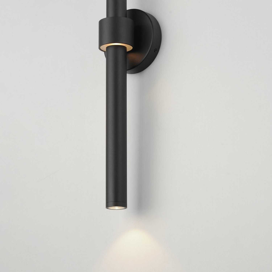 Reveal Outdoor LED Wall Sconce in Black ET2