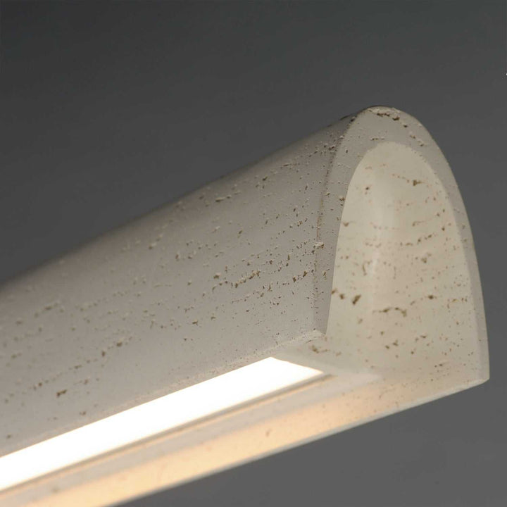 Matera LED Linear Pendant in Chaulk White ET2
