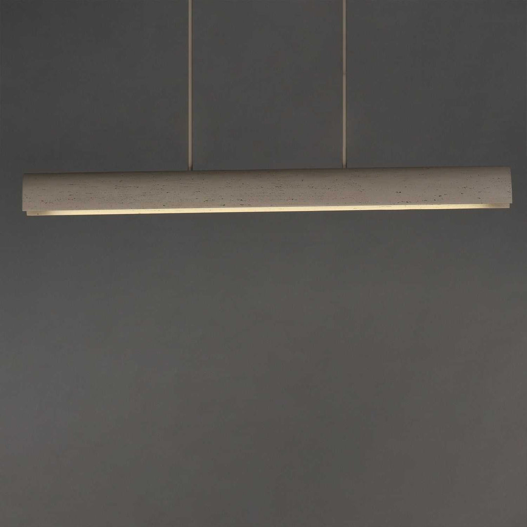 Matera LED Linear Pendant in Chaulk White ET2