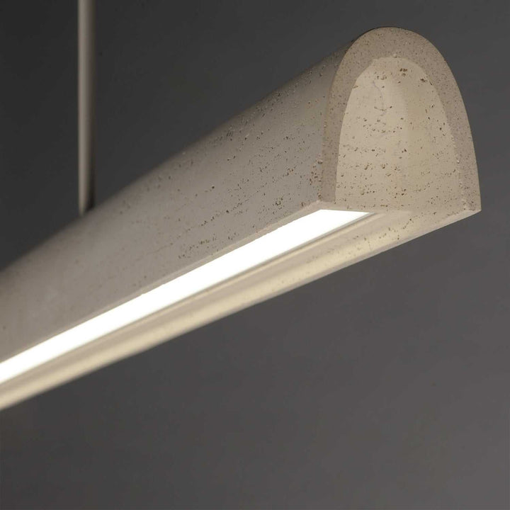 Matera LED Linear Pendant in Chaulk White ET2