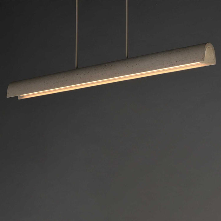 Matera LED Linear Pendant in Chaulk White ET2