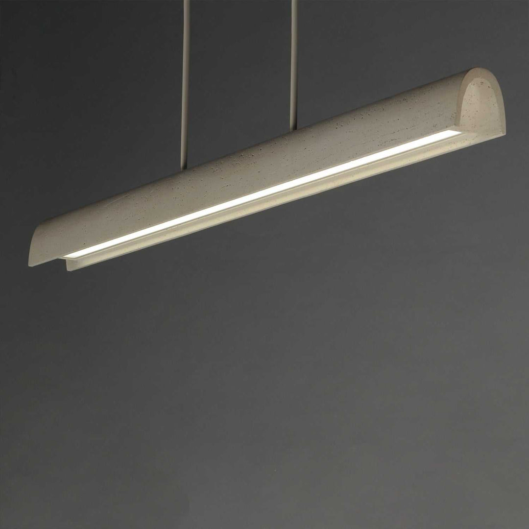 Matera LED Linear Pendant in Chaulk White ET2