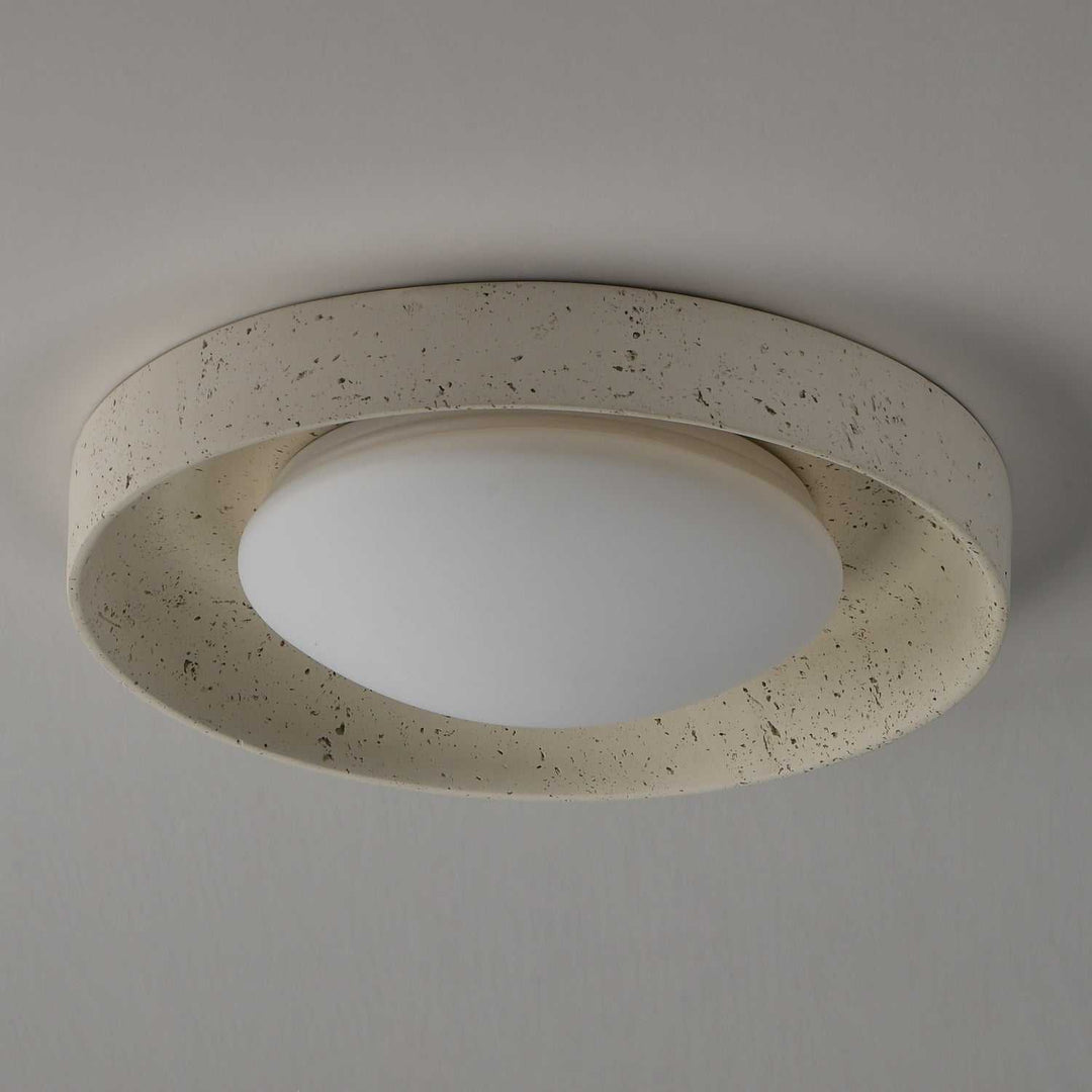 Matera LED Flush Mount in Chaulk White ET2