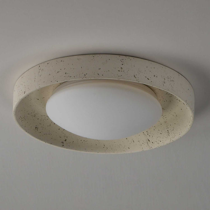 Matera LED Flush Mount in Chaulk White ET2