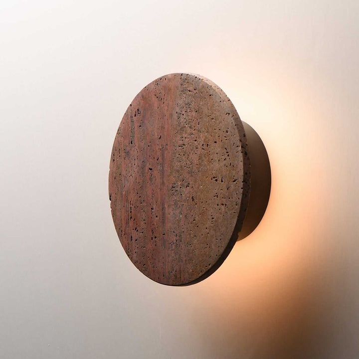 ET2 - E14352-RLGM - LED Wall Sconce - Discus - Rosso Laterite / Gunmetal