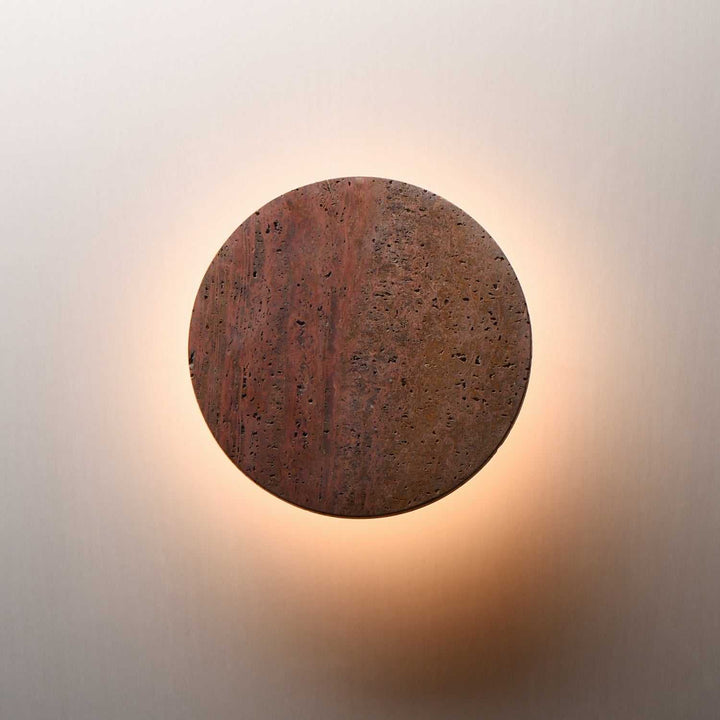 ET2 - E14352-RLGM - LED Wall Sconce - Discus - Rosso Laterite / Gunmetal