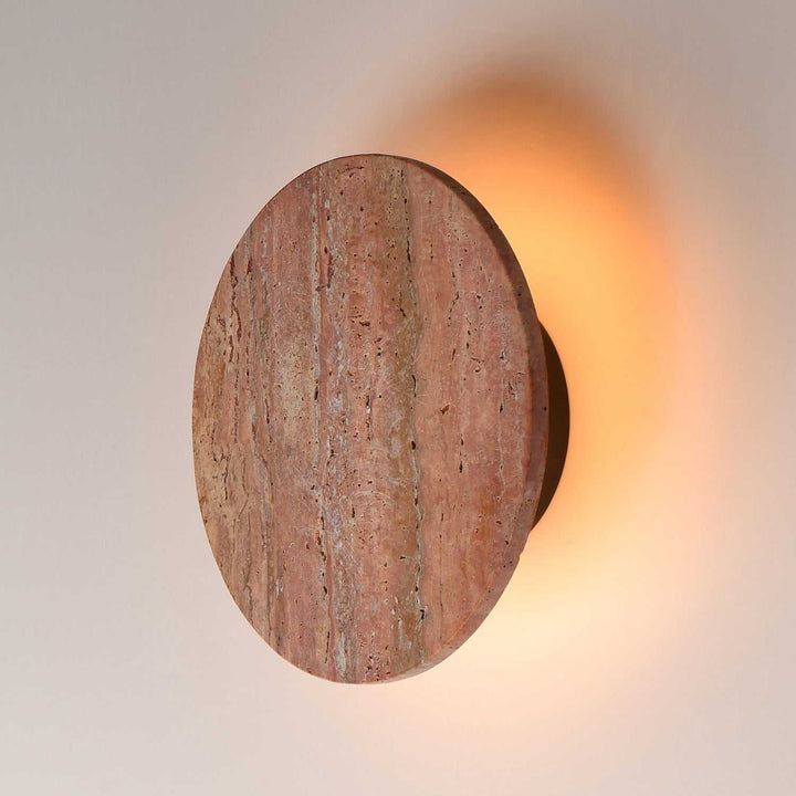 ET2 - E14353-RLGM - LED Wall Sconce - Discus - Rosso Laterite / Gunmetal