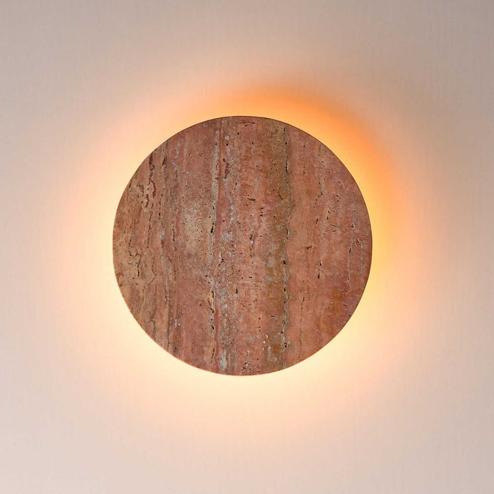 ET2 - E14353-RLGM - LED Wall Sconce - Discus - Rosso Laterite / Gunmetal