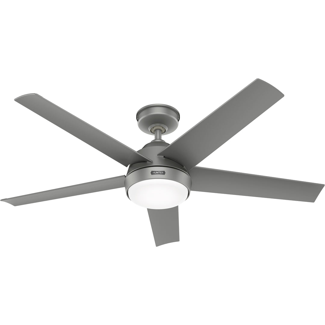 Hunter 52 inch Skyflow Matte Black WeatherMax Indoor / Outdoor Ceiling Fan with LED Light Kit and Wall Control Hunter Fan Canada