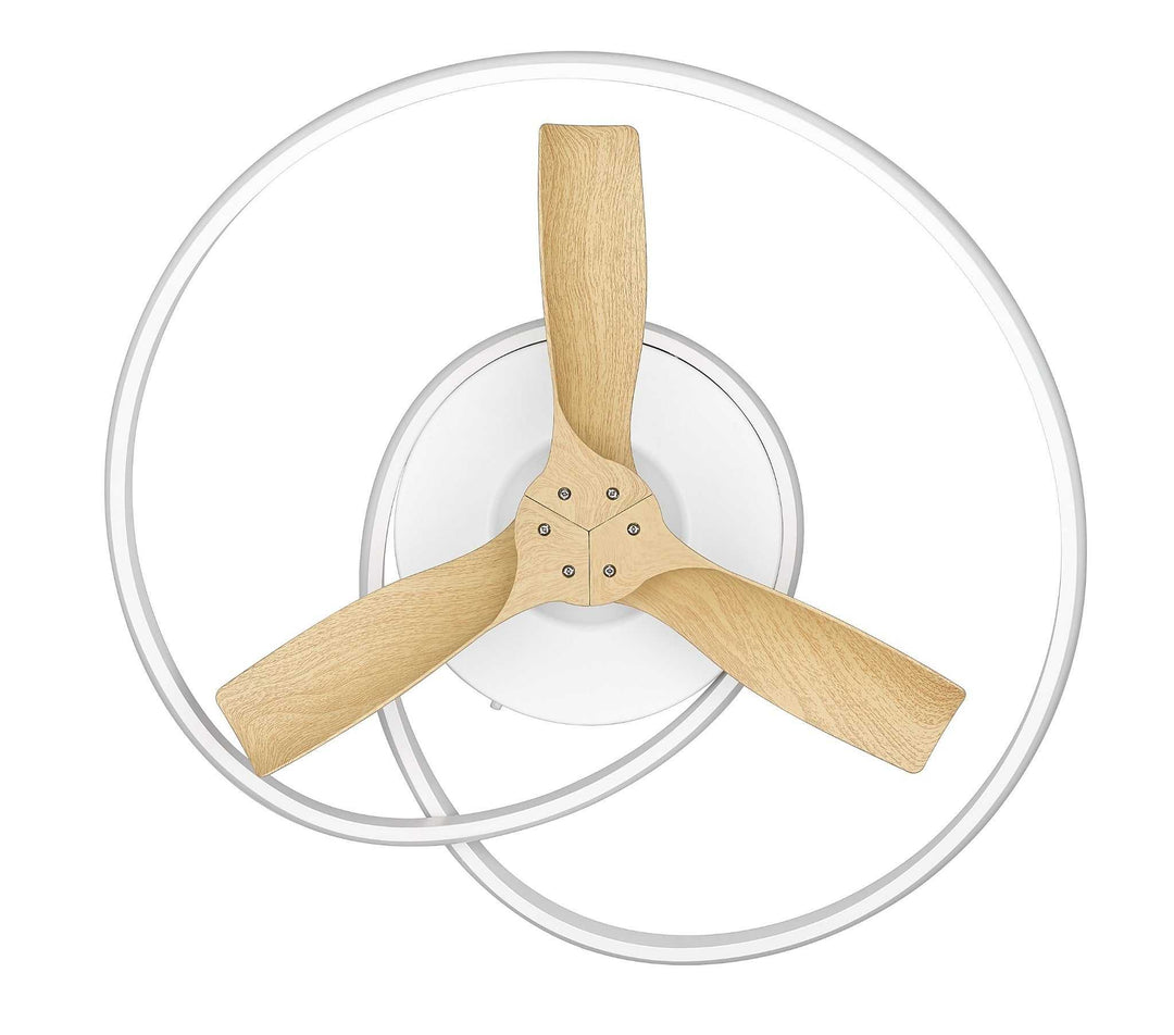 WAVE 31" Smart Fandelier Fan Damp Rated 6CCT Mirage Lighting Group