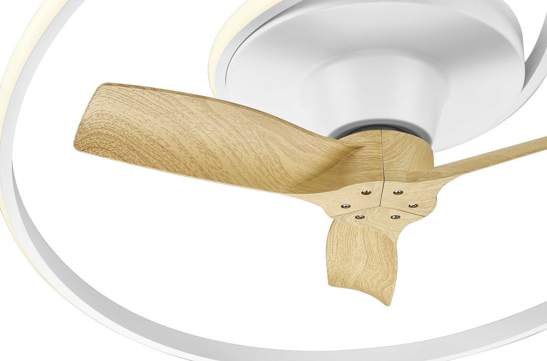 WAVE 31" Smart Fandelier Fan Damp Rated 6CCT Mirage Lighting Group