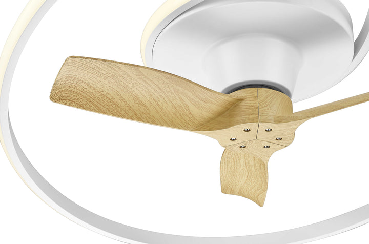 WAVE 31" Smart Fandelier Fan Damp Rated 6CCT Mirage Lighting Group