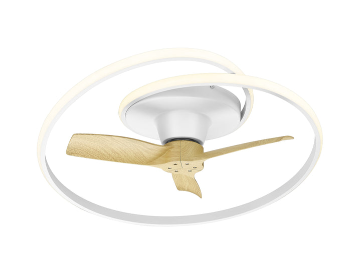 WAVE 31" Smart Fandelier Fan Damp Rated 6CCT Mirage Lighting Group