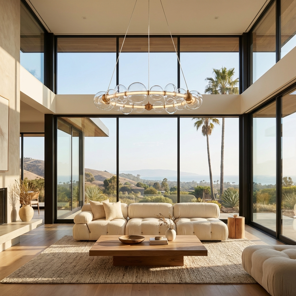 Ringo 30" Round Modern LED Chandelier